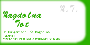 magdolna tot business card